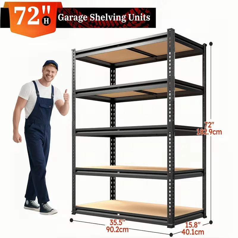 Heavy-duty adjustable metal storage rack for garage, photo 8
