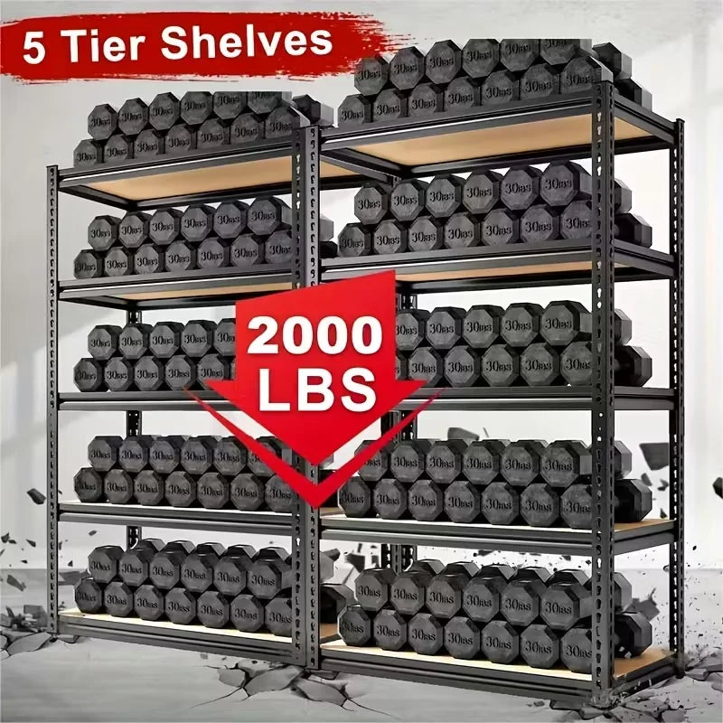 Heavy-duty adjustable metal storage rack for garage, photo 3