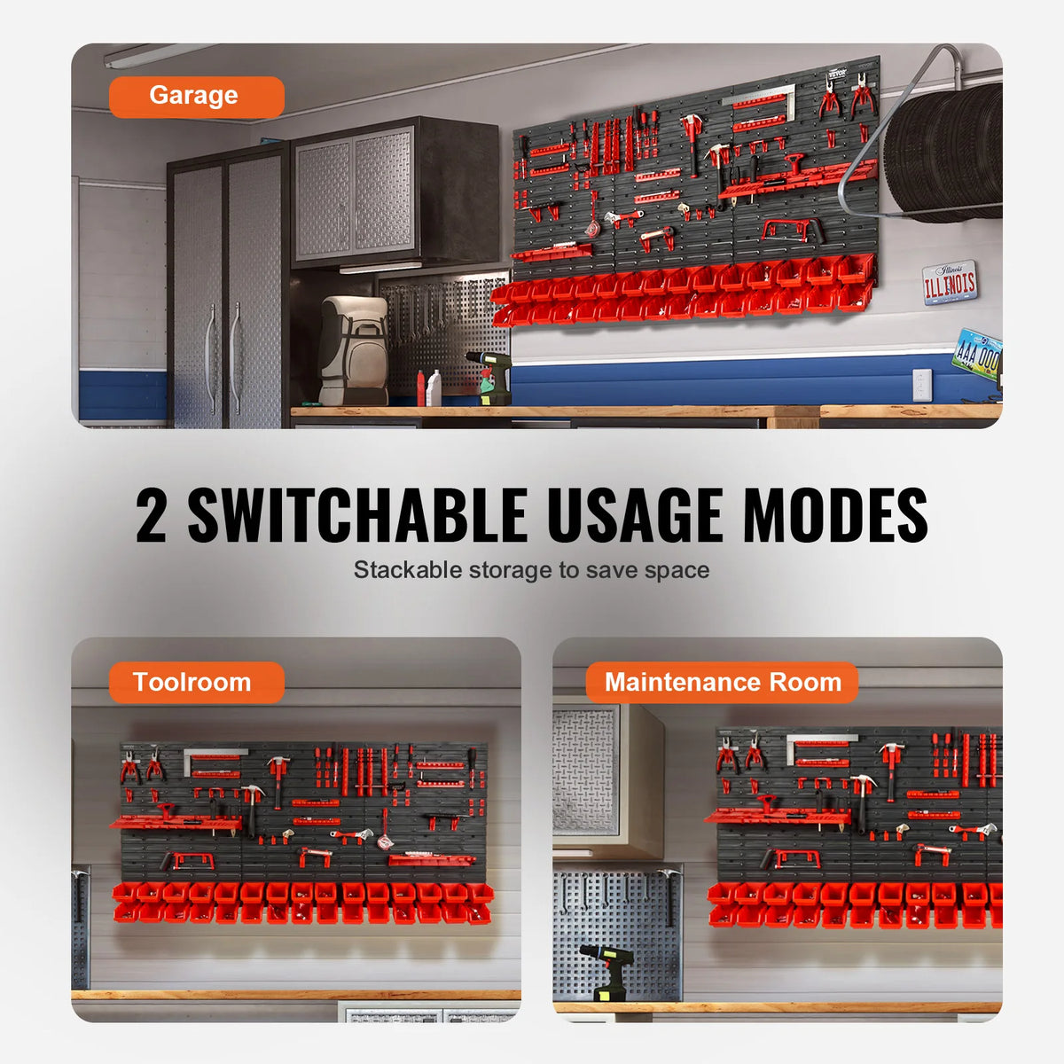 30-bin wall-mounted parts organizer for garage, photo 6
