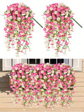 Artificial hanging flower vines for porch and wall decor, photo 7