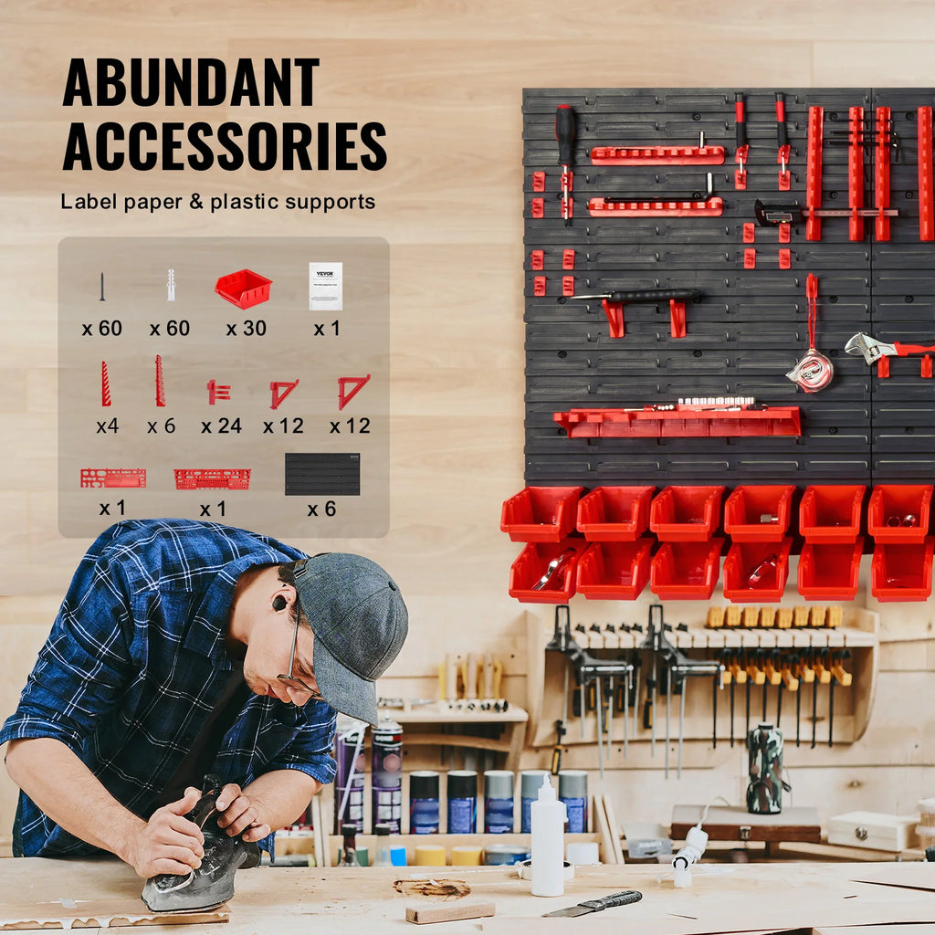 30-bin wall-mounted parts organizer for garage, photo 5