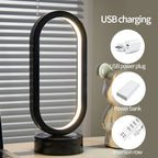 Oval LED ring bedside table lamp, photo 6